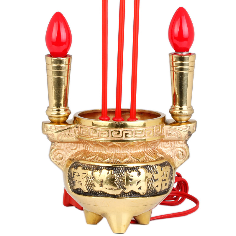 [USD 39.92] Pure copper Electric incense Fortuna lamp electronic lucky