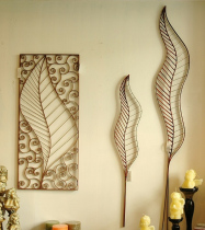 European and American pastoral style American leaves wrought iron wall Wall Wall stickers Y2115