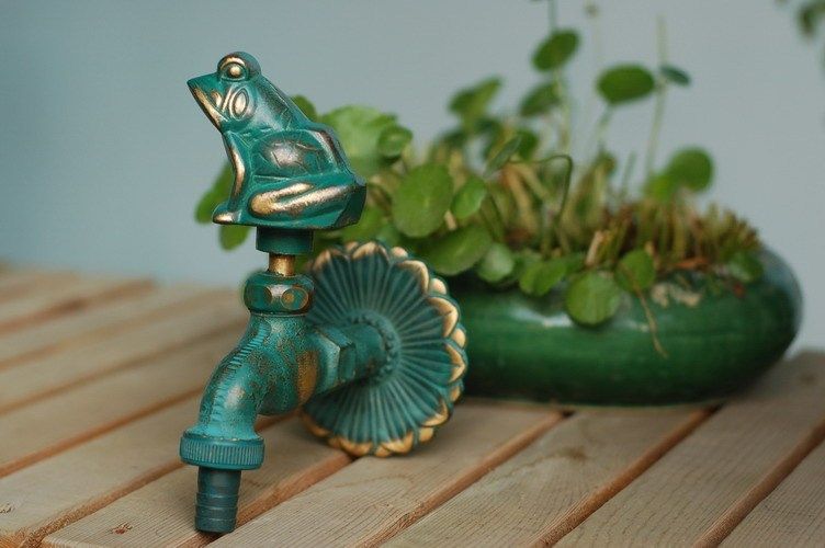 Special price European-style idyllic garden animal tap garden tap antique dragon head green frog