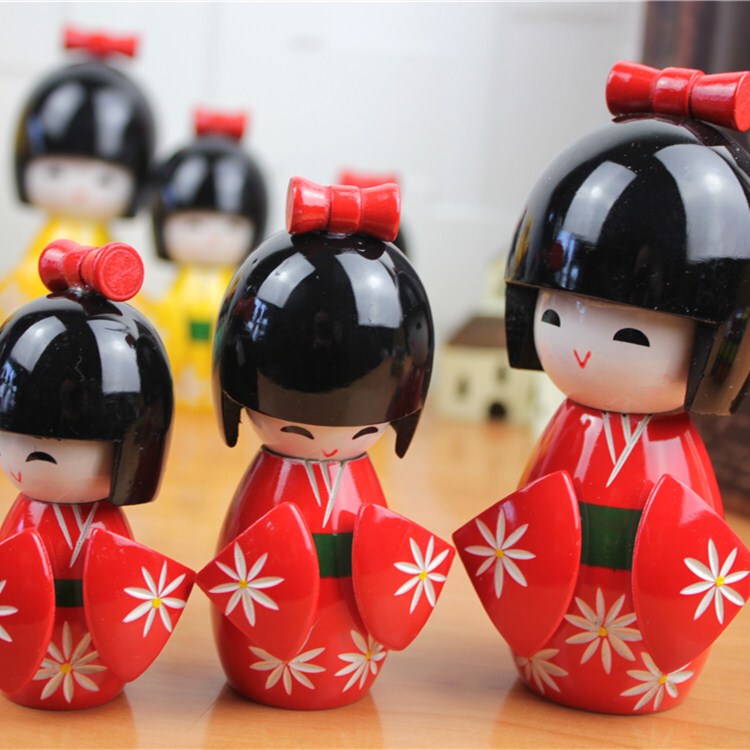 Japanese Puppet Dolls, Kimono-Wearing Cherry Blossom Dolls, Japanese-Style Nesting Dolls, Natural Decorations for Sushi Restaurants Japanese Puppet Dolls, Kimono-Wearing Cherry Blossom Dolls, Japanese-Style Nesting Dolls, Natural Decorations for Sushi Restaurants