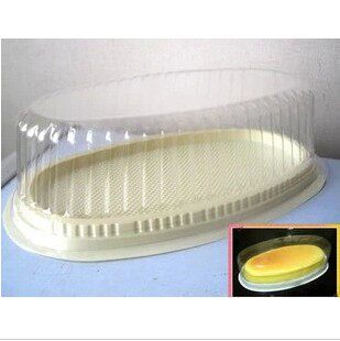 4 Fashion Day Style Light Cheese Cake Packaging Boxes Transparent Oval with sn68636860 mold
