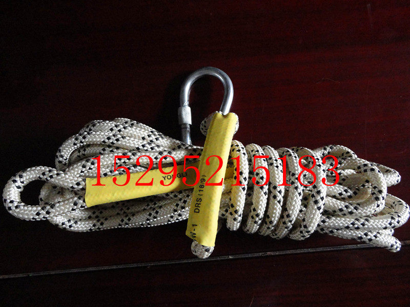 16MM Double Hook Safety Rope Lifesaving Rope Emergency Escape Rope Climbing Rope Pull 2 ton 20 m