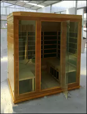 Entity factory beauty salon Four-person red cedar sweat steaming room Far infrared carbon board room Four-person spectrum energy house