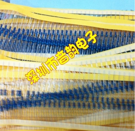 Metal film resistance 4 7K 4K7 1 4W 25W 0 1% color ring choreography with 1000 = RMB10