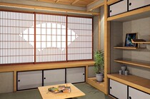 Customized shape lattice door fan door fan door tatami window solid wood door partition door sliding door tata meter door barrier door