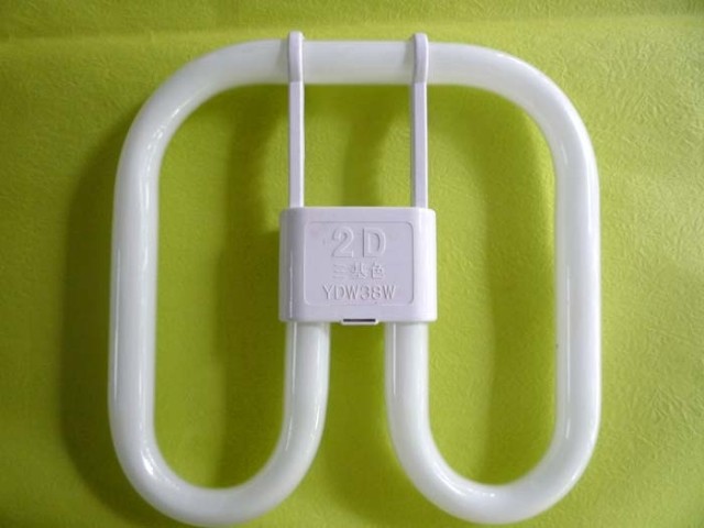 2D butterfly pure tricolour energy saving suction top four-pin kitchen and kitchen guard suction top lighting tube 21W38W tile electronic town rectifier