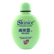 Skin Mei Ling làm mới da mặt Sữa rửa mặt chai 190g màu xanh lá cây cùng với sữa rửa mặt trị mụn