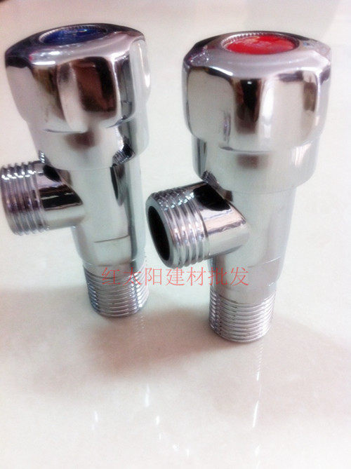 Quick-opening ceramic spool triangle valve hot and cold thickening water stop angle valve water valve triangle valve octagonal valve special offer