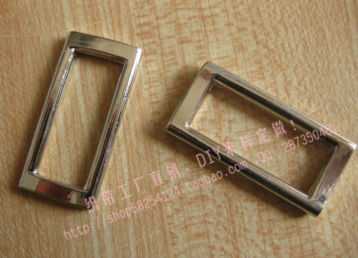 Spike price Inner diameter 3CM bag belt clothing accessories metal accessories square buckle Japanese word mouth connection buckle adjustment buckle