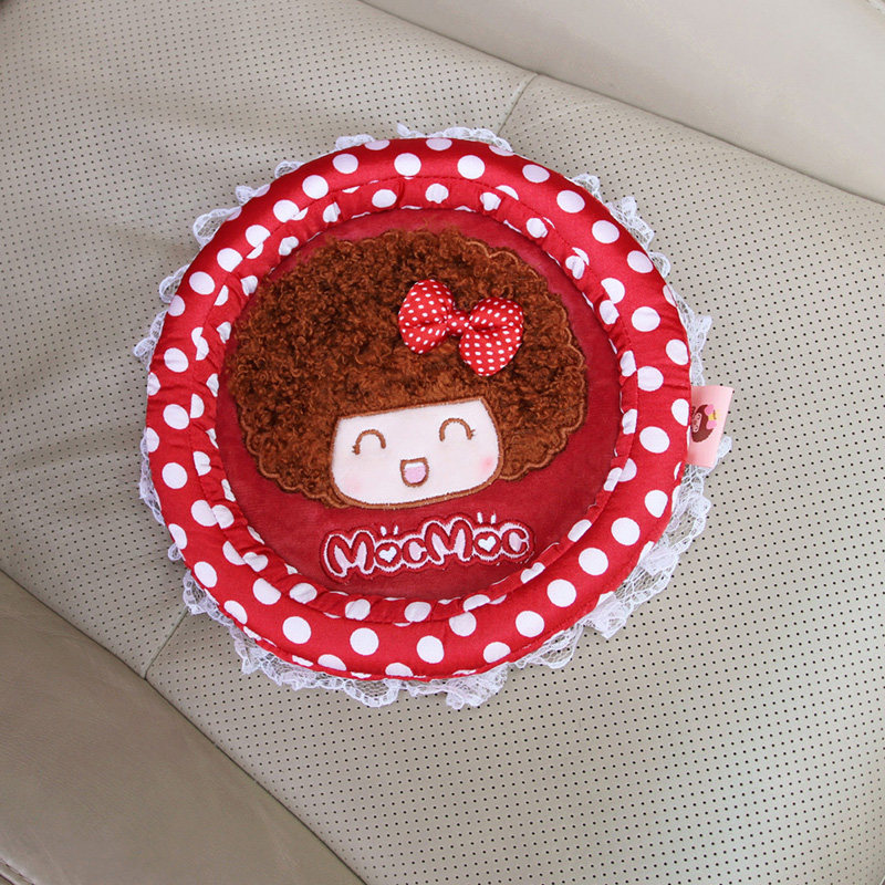 摩丝娃娃 汽车用手机防滑置物盒 卡通可爱车载超大号仪表台收纳盘