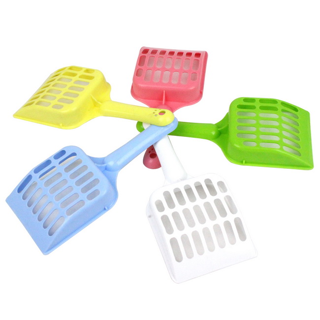 波奇网 宠物用品 猫砂铲优质PP食物铲 多格子猫铲子狗粮勺子