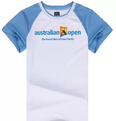 Tennis sweat-absorbing quick-drying short-sleeved four Grand Slam Australian Open US Open Wimbledon French Open t-shirt jersey Jersey sports fabric