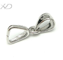 XD P035 silver accessories straight bead clip melon seed buckle diy accessories 925 silver hanging buckle silver Jade clip