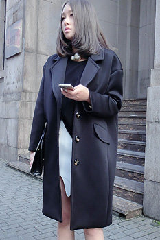 (Lambo exclusive) Three layers of composite space cotton cocoon profile oversize jacket