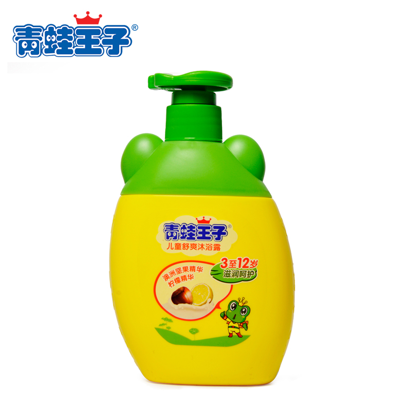 青蛙王子儿童舒爽沐浴露360ml 宝宝沐浴乳柠檬精华洗澡液正品包邮