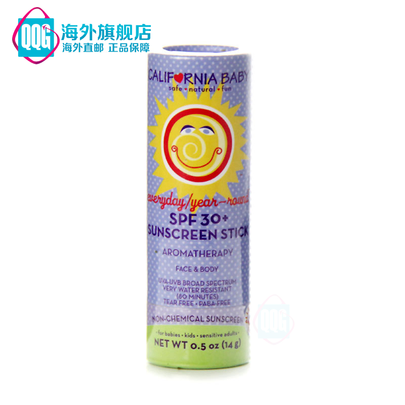 美国直邮 California Baby加州宝宝SPF 30+防晒棒 14g
