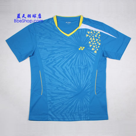YONEX CS1094-599 blue men's V collar badminton jersey