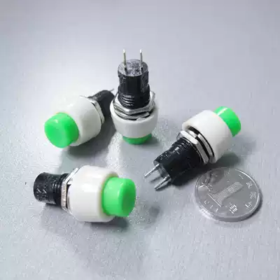 Button switch matching High Voltage package non-self-locking Press pop-up switch round with screw
