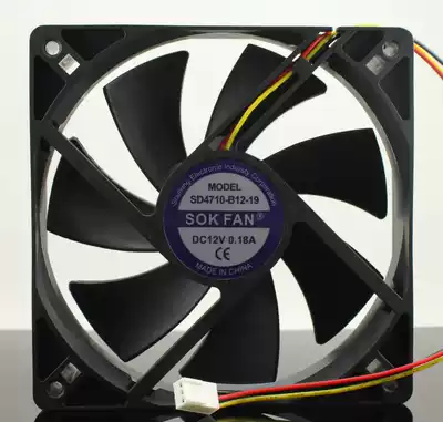  Silent DC12V 12CM12CM 12025 cooling fan Main shell fan Power supply fan mesh cover