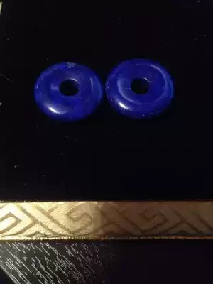 Natural Goldstone blue safe buckle transfer men and women couple diy pendant Imperial Blue 2 2*0 6 jewelry