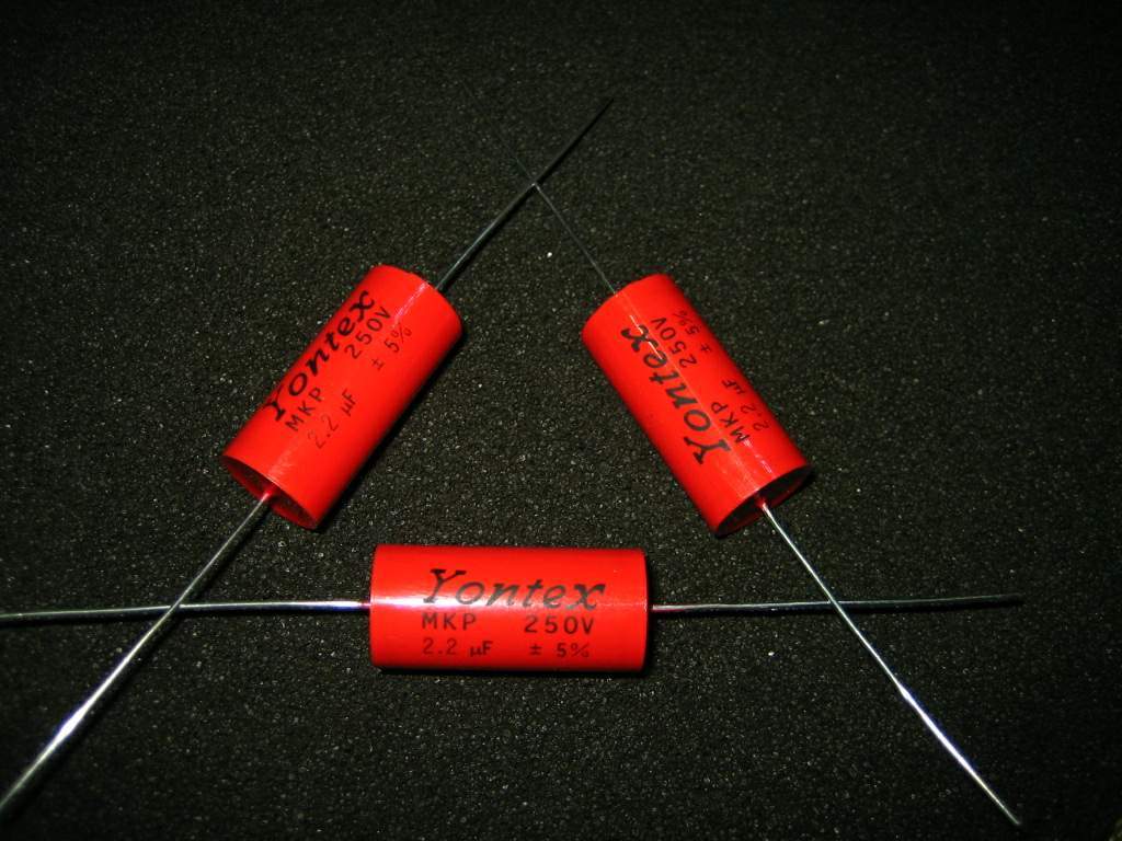 Crossover capacitance Coupling capacitor YONTEX 2.2UF 250V stepless capacitor. (MKP oxygenfree