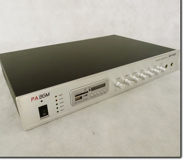 Multi - function amplifier UDC card radio with remote control 120W background music air