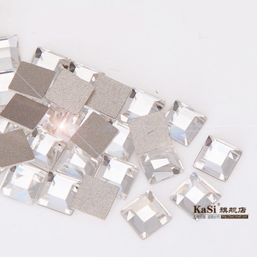 KaSi四方形水钻美甲店常用钻指甲手机钻规格:6mm*6mm10颗装