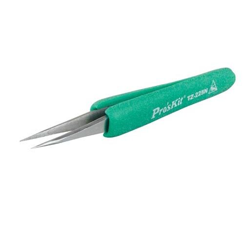 Pworkers PROSKIT TZ-225N antistatic anti-slip soft sleeve tip tweezers anti-static tweezers tip