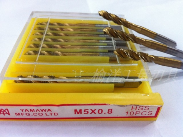 Screw tapping titanium machine with screw tap M2M3M4M5M6M8M10M12M14M16M18M20 * 1*1 5 * 1 25