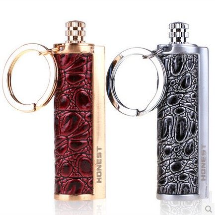 Creative personality metal millions of match lighter outdoor portable kerosene with Match Matchstone