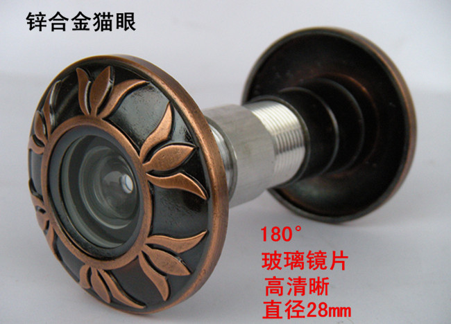 Metal cat eye zinc alloy cat eye goat eye security door high definition cat eye glass lens cat eye no back cover