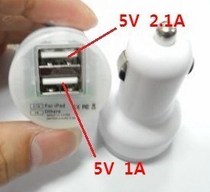 Apple Samsung mobile phone car universal car Dual USB charger dual usb pacifier car charger wholesale