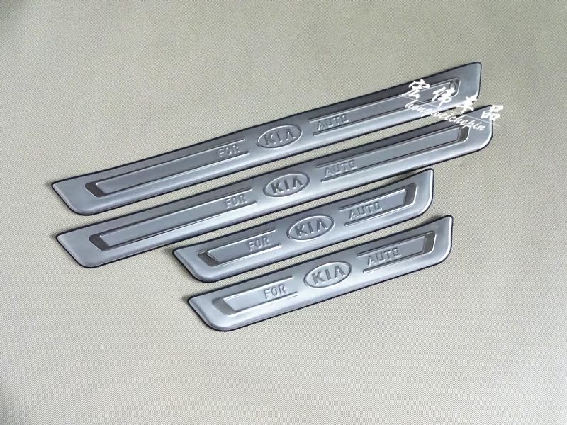 14款起亚新福瑞迪专用门槛条 福瑞迪不锈钢迎宾踏板 改装装饰条