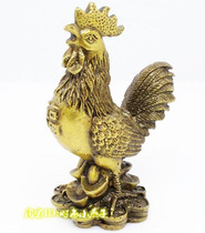 (Yanzi Residence) Bronze Fu Character Chicken-Bronze Rooster-Bronze Chicken-Money Fu Character Chicken