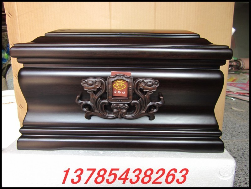 Old Du Urn 162B Nostalgia Small Ebony Ebony Black Rosewood Solid Wood Urn Box Solid Wood Black