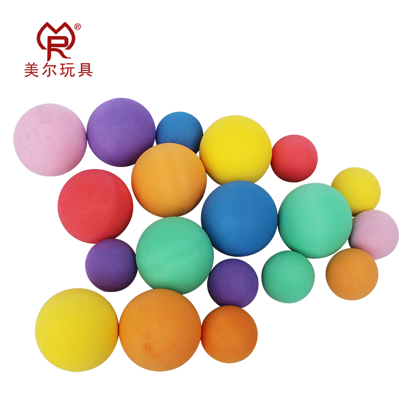 EVA sparkling ball solid bullet sponge ball child foam bounty toy hand grip elastic ocean ball