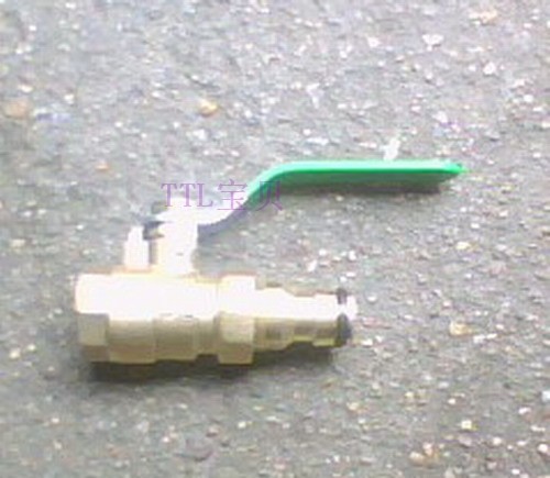 Quick-connect four-point manual all-copper two-way valve