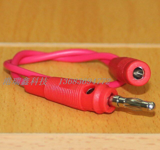 Power connection cord extension cord test line 50CM M4 male and female butt banana plug socket
