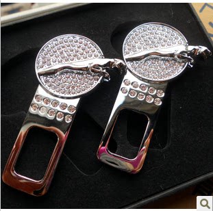 捷豹汽车安全带夹xf xj xjl 内饰改装饰品保险带卡扣插销汽车用品