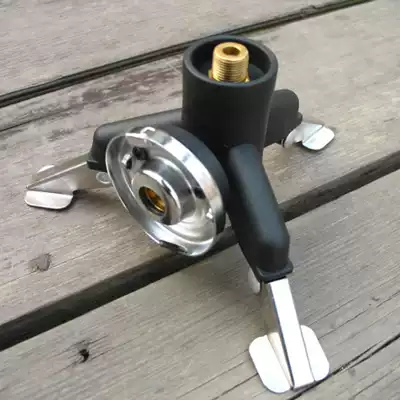 Foreign Enterprise large factory copper core triangle bracket type conversion head adapter integrated screw Port stove transfer card type long tank
