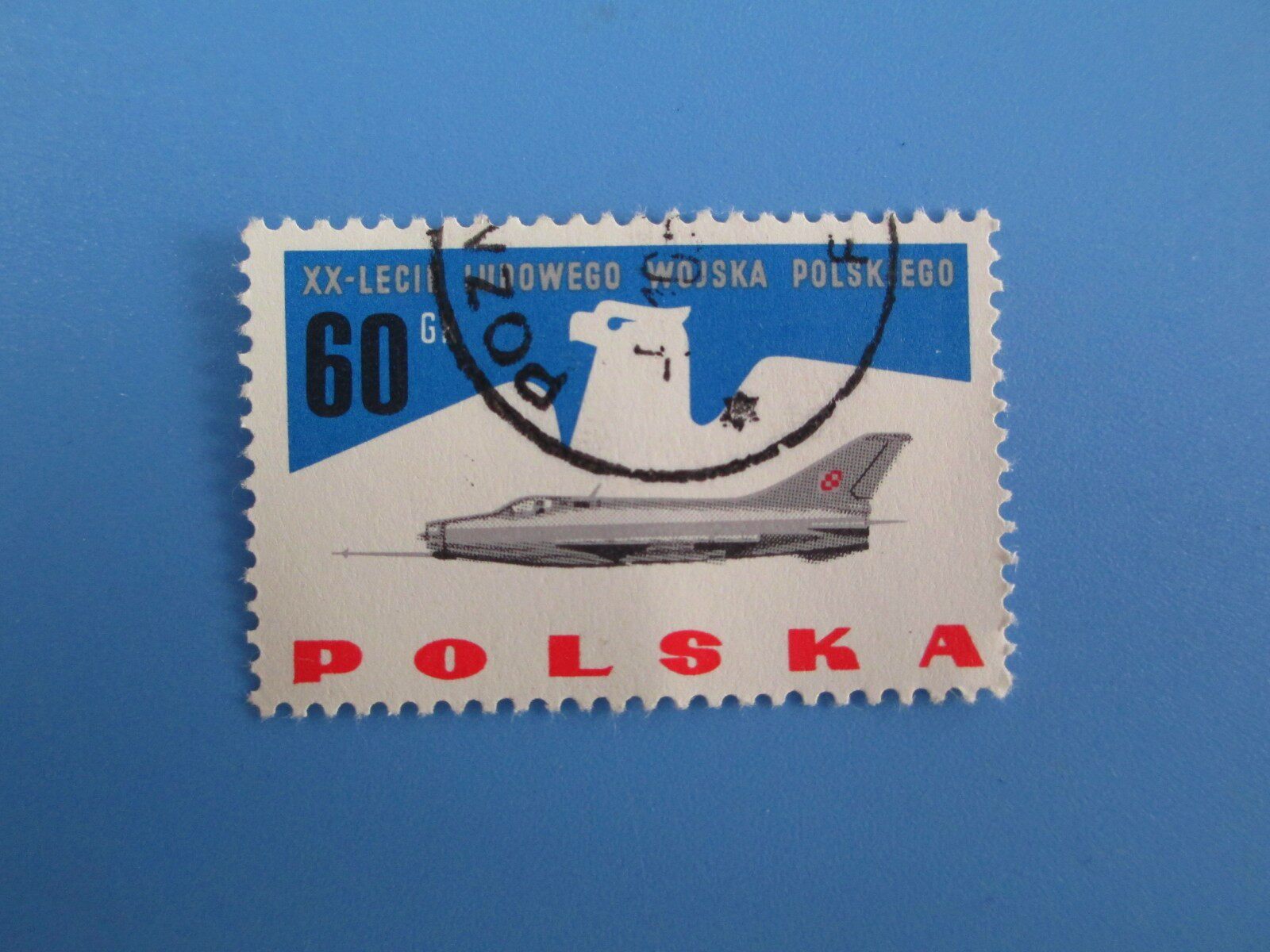 Foreign stamps Poland 1963 People's Army 20th anniversary fighter letter sales 1