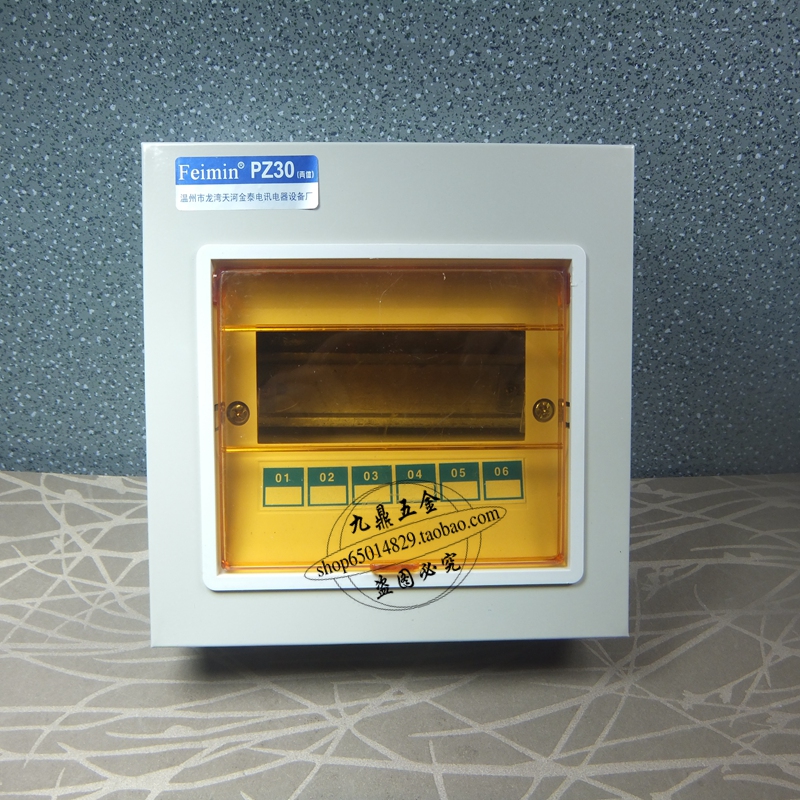 Min Fit PZ30 6 Loop Lighting Distribution Box Wiring Box Earth Leakage Circuit Breaker Switch Box Empty Open Box Six Way