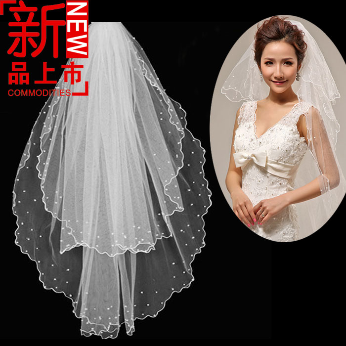 Bridal Head Yarn Han Style Bridal Accessories Head Yarn Wedding head yarn Multi-layer pearl head yarn wedding dress Accessories Wholesale