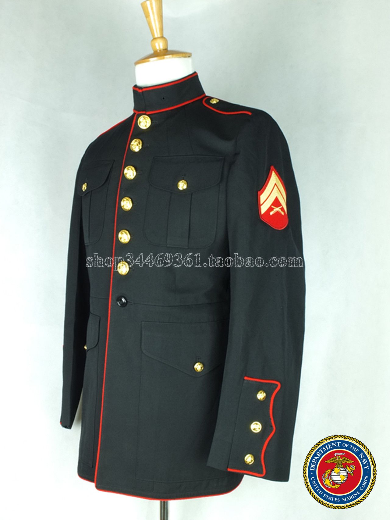 USMC U.S. JUN Marine Corps NCO dress top size 39 and up