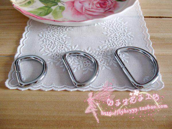 DIY handmade cloth art collage material bags 5 gold accessories chrome color D buckle inner diameter 2 2 6 3 2 3 8CM