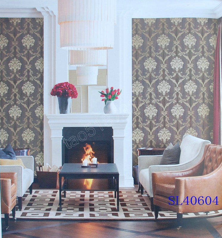 Volaifi embroidered 30% 4 unwoven cloth embroidered wallpaper SL40601 40602 40603 40604 40604 au