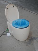 Environmentally friendly toilet mobile toilet engineering plastic water-free flushing electric packing toilet