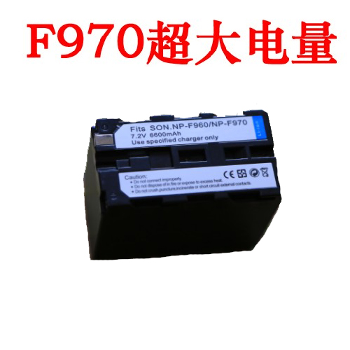 NP-F970 camera battery 6600mAh LED light photolamp to fill light lamp battery
