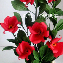 Crown (Paper Player) Special Price Paper Art Learning Kit with VCD Dynamic Teaching Disc★Tea Flower★