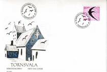 Sweden 1988 FDC bird (swallow) 1 full first day cover 1 officer white